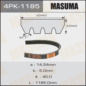 Ремень приводной 4PK-1185 MASUMA