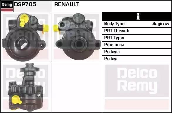 Гидравлический насос, рулевое управление DSP705 DELCO REMY