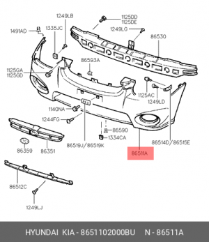 Буфер 8651102000BU HYUNDAI KIA