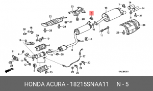 Резинка крепления глушителя 18215SNAA11 HONDA