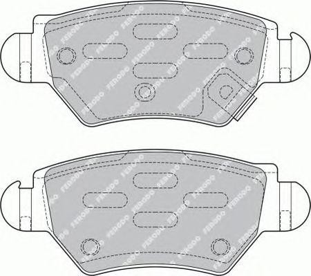 Комплект тормозных колодок, диско FSL1294 FERODO