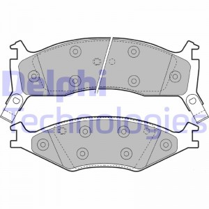 Комплект тормозных колодок, диско LP1021 DELPHI