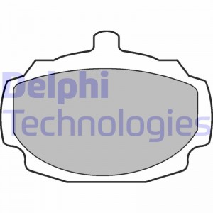 Комплект тормозных колодок, диско LP7 DELPHI