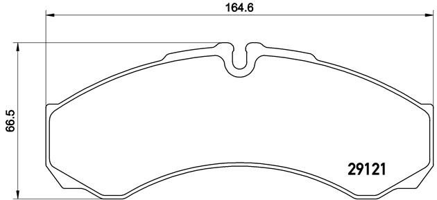 Комплект тормозных колодок, диско PA6017 BREMBO