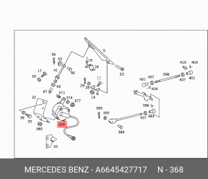 Датчик, положение педали акселератора A 664 542 77 17 MERCEDES BENZ