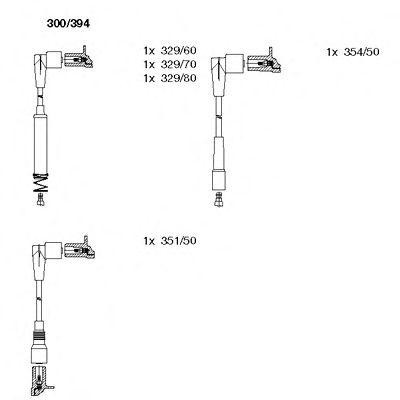 Ккомплект проводов зажигания 300394 BREMI