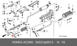 Лямбда-зонд 36531PLD013 HONDA