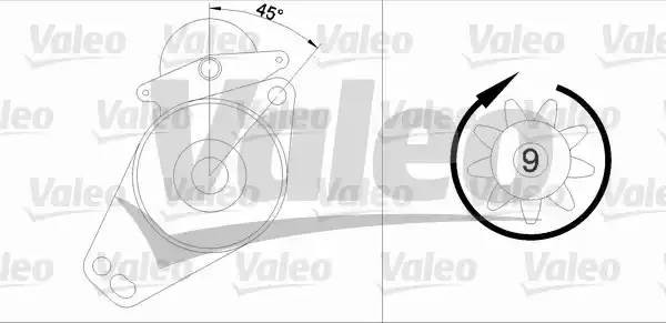 Стартер 455576 VALEO PHC