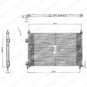 Конденсатор, кондиционер TSP0225209 DELPHI