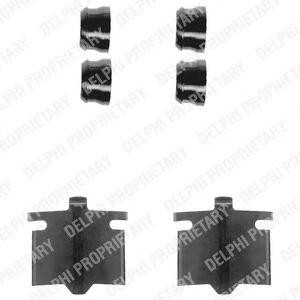 Комплектующие, колодки дискового тормоза LX0082 DELPHI