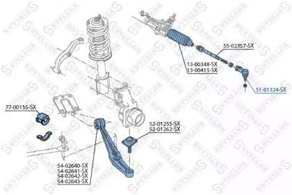 Наконечник рулевой тяги 51-01324-SX STELLOX