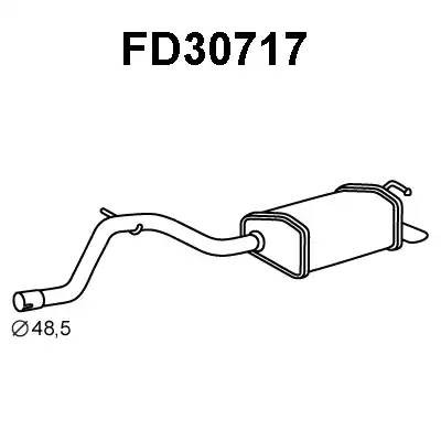 Глушитель выхлопных газов конечный FD30717 VENEPORTE