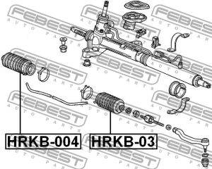 Пыльник рулевой рейки HRKB-004 FEBEST