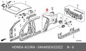 Панель кузова 04646SEA320ZZ HONDA