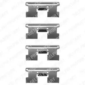 Комплектующие, колодки дискового тормоза LX0059 DELPHI