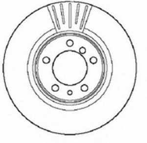 Тормозной диск 561948B BENDIX JURID