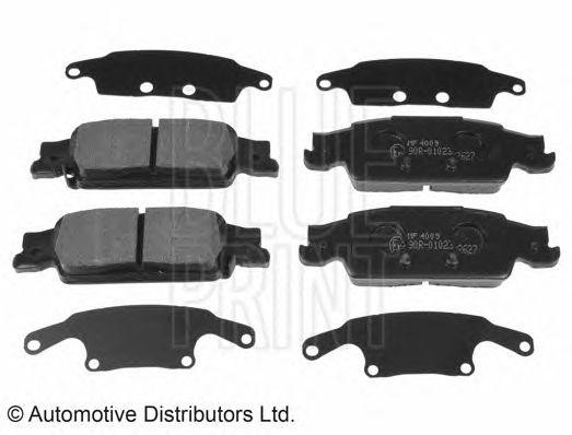 Комплект тормозных колодок, диско ADA104250 BLUE PRINT