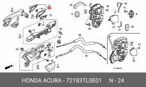 Деталь 72183TL0E01 HONDA