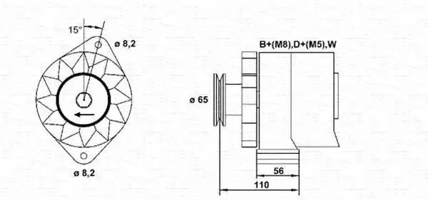 Генератор 943356257010 MAGNETI MARELLI