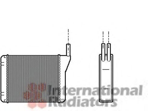 Теплообменник, отопление салона 01006046 VAN WEZEL