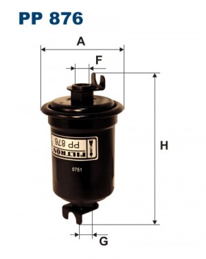 Фильтр топливный PP876 FILTRON