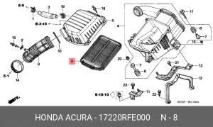Фильтр воздушный 17220RFE000 HONDA