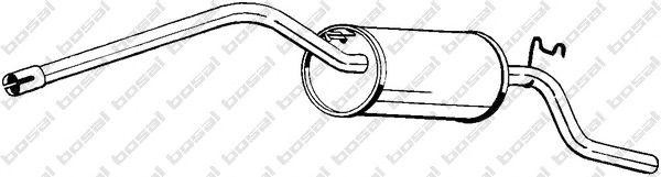 Глушитель выхлопных газов конечный 280957 BOSAL
