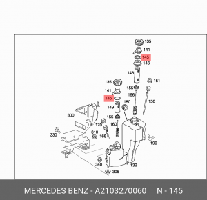 Кольцо уплотнительное A 210 327 00 60 MERCEDES BENZ