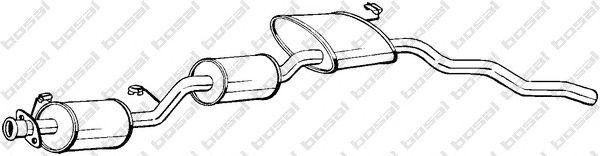 Средний глушитель выхлопных газов 288929 BOSAL