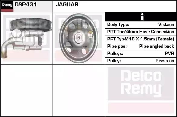 Гидравлический насос, рулевое управление DSP431 DELCO REMY