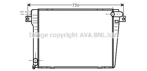 Радиатор, охлаждение двигател BW2061 AVA