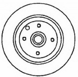 Тормозной диск 561530B BENDIX JURID
