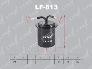 Фильтр топливный LF-813 LYNXAUTO