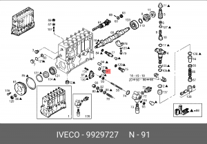 Болт 9929727 IVECO