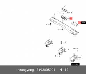 Опора коробки передач 3193005001 SSANG YONG