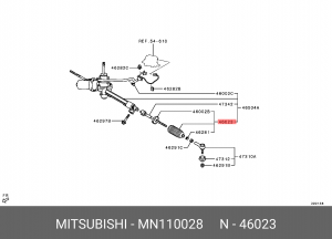 Кожух рулевой колонки MN110028 MITSUBISHI