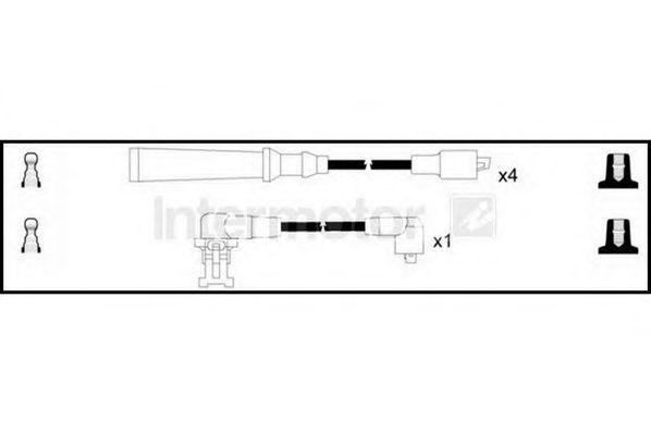 Ккомплект проводов зажигания 73464 STANDARD