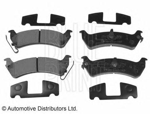 Комплект тормозных колодок, диско ADA104215 BLUE PRINT