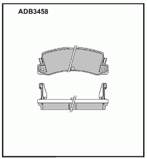 Колодки тормозные дисковые ADB3458 ALLIED NIPPON