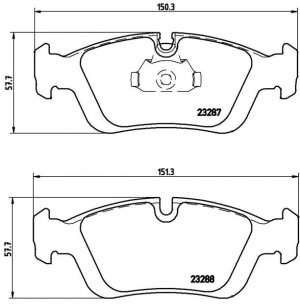 Комплект тормозных колодок, диско P06024 BREMBO