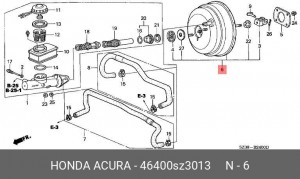 Усилитель тормозной системы 46400SZ3013 HONDA