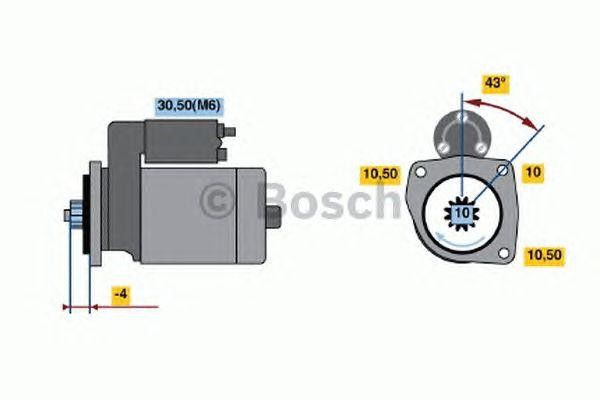 Стартер 0001121422 BOSCH