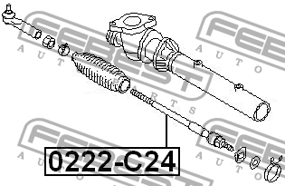 Тяга рулевая 0222-C24 FEBEST