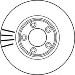Тормозной диск 562145B BENDIX JURID