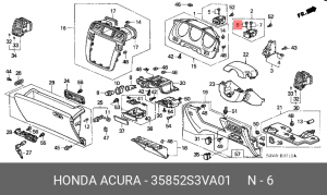 Лампа 35852S3VA01 HONDA
