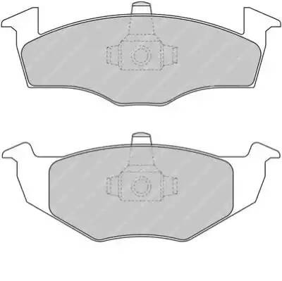 Комплект тормозных колодок, диско FDS1288 FERODO