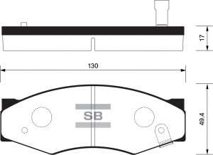Колодки тормозные дисковые SP1095 SANGSIN
