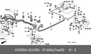 Тормозной шланг 01466S7AE00 HONDA