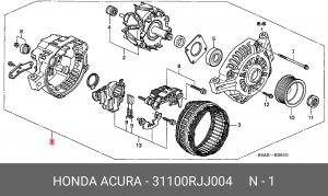 Генератор 31100RJJ004 HONDA