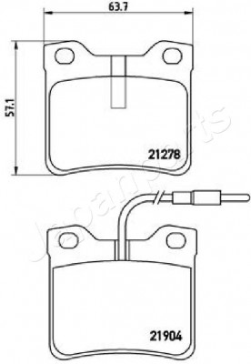 Тормозной барабан TA-W07 JAPAN PARTS GROUP